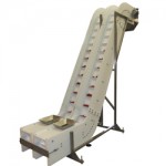 Twin swan neck conveyor