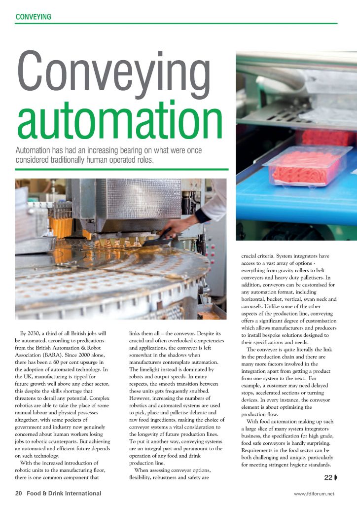 Conveying automation article page 1