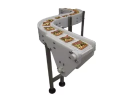 double bend food conveyor